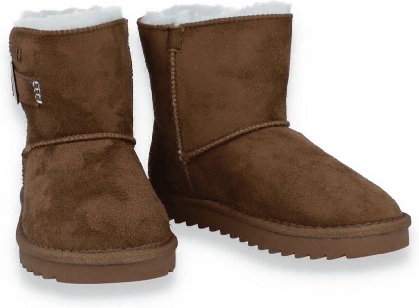Wrangler Meisjes Enkellaars Elsa Buckle Mid Jr Almond Cognac