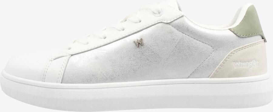 Wrangler Dames Sneaker Bea Women Low Bright White Silver WIT