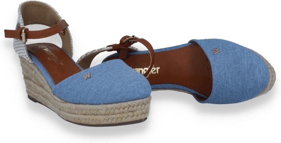 Wrangler Dames Sandaal 9 Bela C Women Semi Wedge Celestial Blue Blauw - Foto 2