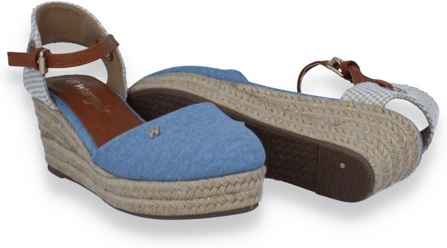 Wrangler Dames Sandaal 9 Bela C Women Semi Wedge Celestial Blue Blauw - Foto 2