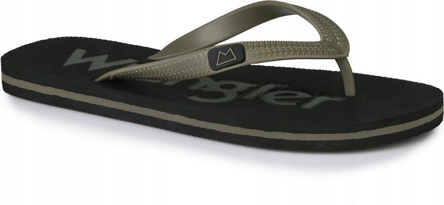 Wrangler COLE Heren Flip-Flops Zwart Groen