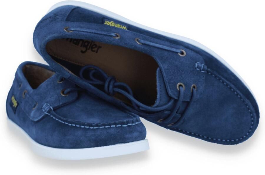 Wrangler Heren Bootschoen Baltic Suede Men Low Dark Denim Blauw