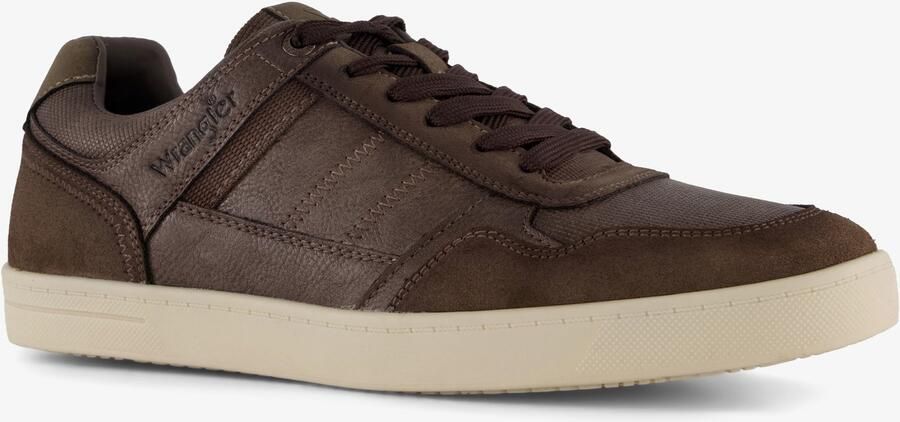 Wrangler heren sneakers donkerbruin