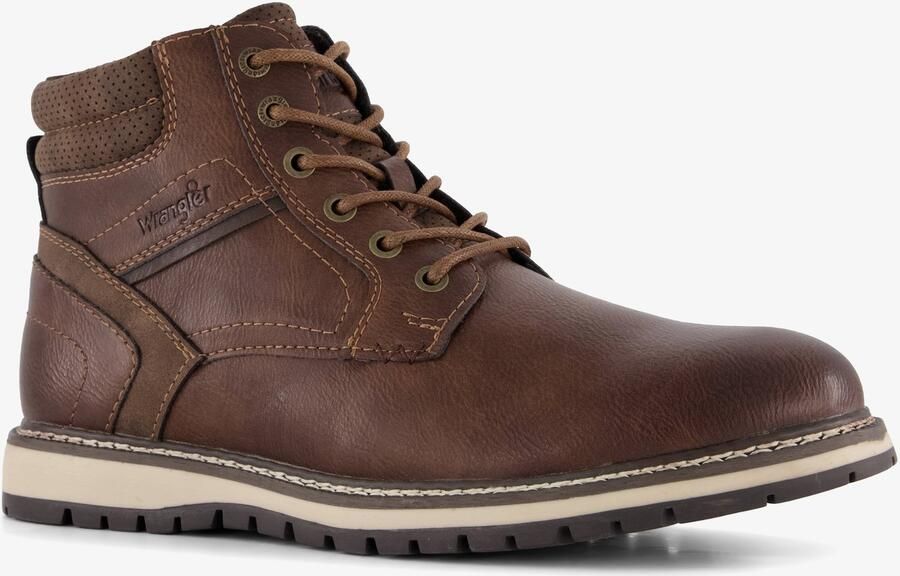 Wrangler heren veterboots donkerbruin