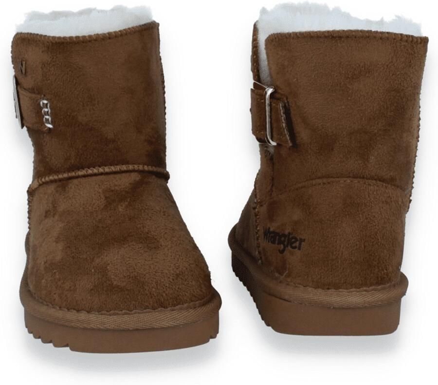 Wrangler Meisjes Enkellaars Elsa Buckle Mid Jr Almond Cognac
