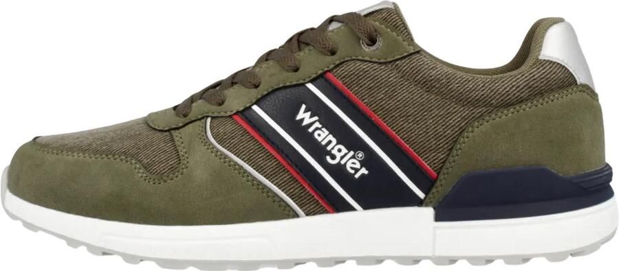 Wrangler Heren Sneaker Wylie Men Low Tea Kaki - Foto 2