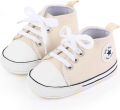 WUNO Baby Schoenen Pasgeboren Babyschoenen Eerste Baby Schoentjes Baby slofjes - Beige