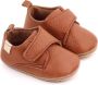 WUNO Babyschoentjes Eerste loopschoentjes PU Leer schoentjes voor en Bruin - Thumbnail 2