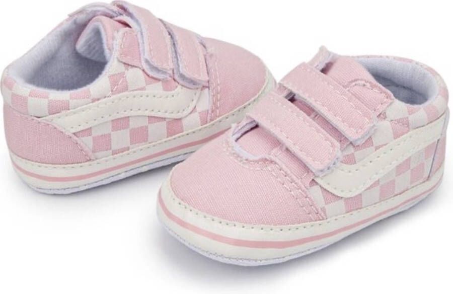 WUNO Babysneakers Baby schoentjes klittenband roze wit - Foto 2