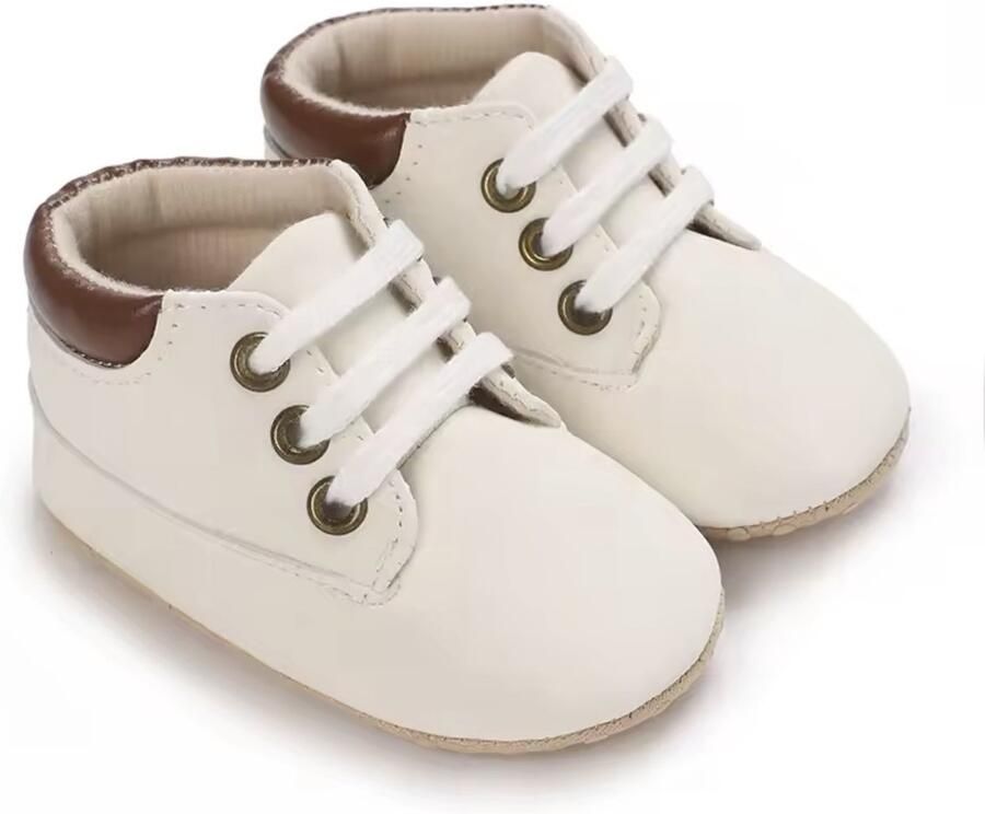 WUNO Baby schoentjes Babyschoenen Veter Wit