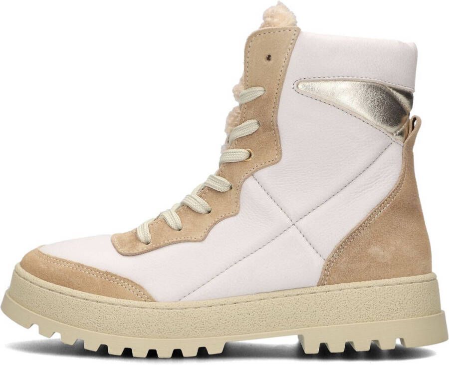 Wysh Ariel Veterboots Laarzen Met Veters Meisjes Kids Beige - Foto 2