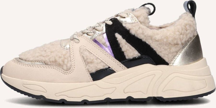 Wysh Carocel Lage sneakers Leren Sneaker Meisjes Beige - Foto 3