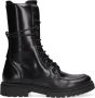 Wysh Dixie Veterboots Laarzen Met Veters Meisjes Zwart - Thumbnail 2