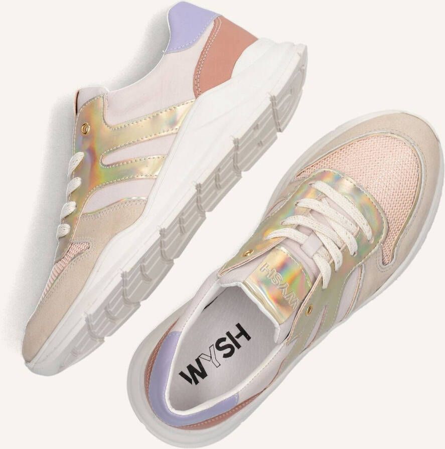 Wysh Jessie Lage sneakers Leren Sneaker Meisjes Kids Roze - Foto 2