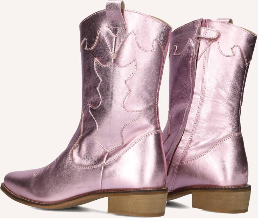 Wysh Winnie Laarzen Leer Meisjes Roze - Foto 2