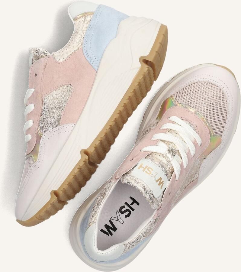 Wysh Scarlett Lage sneakers Leren Sneaker Meisjes Kids Beige - Foto 2