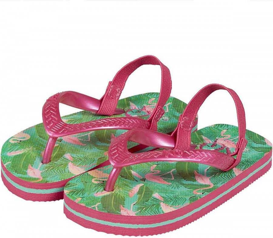 XQ Footwear Meisjes Slippers Teenslippers Flamingo Zomer