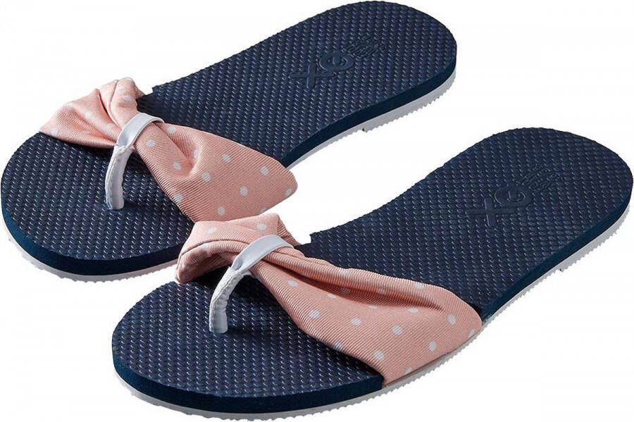 XQ Footwear Meisjes Slippers Teenslippers Roze Stippen