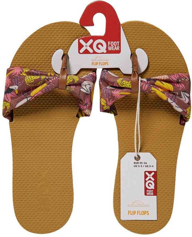 XQ Footwear Meisjes Slippers Teenslippers Tropical Style Paars - Foto 1