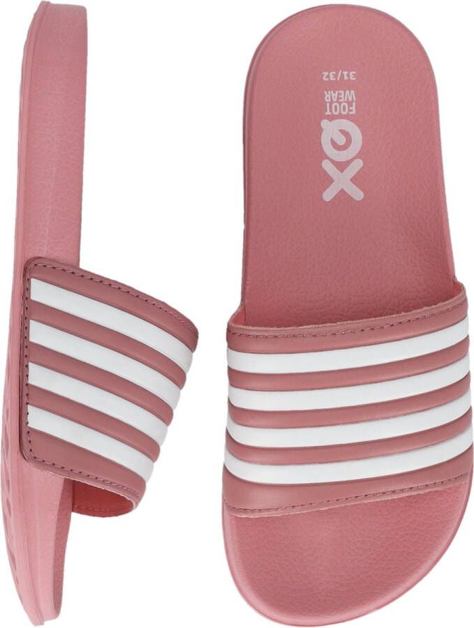 XQ Footwear Slippers Kinderen Unisex Junior Roze Wit Slippers Slippers Badslippers kinderen