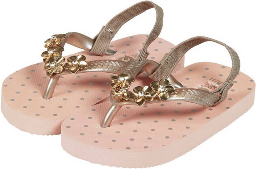 XQ Footwear Teen Slippers Enkelbandje Bloemetjes Pupil