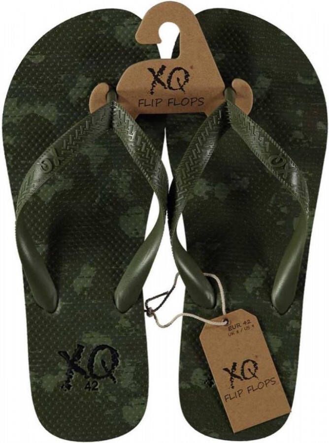 XQ Footwear Teenslipper Army Heren Eva Legergroen