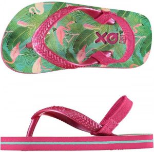 XQ Footwear Teenslippers Meisjes Roze groen