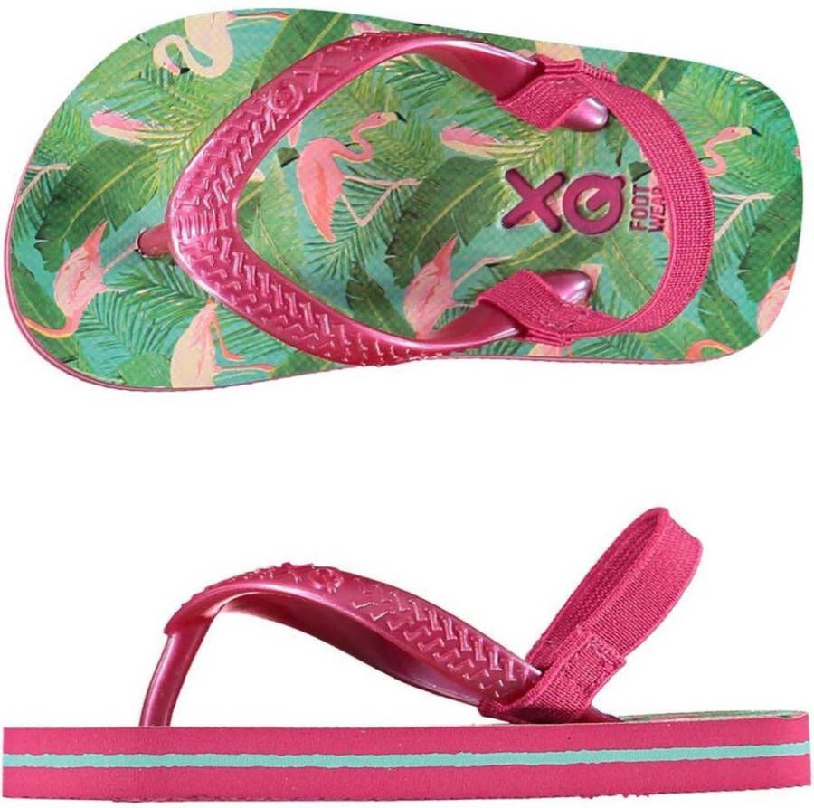 XQ Footwear Teenslippers Meisjes Roze groen - Foto 1