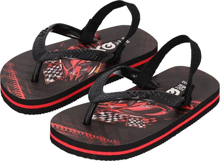 XQ Footwear teenslippers slippers jongens racewagen