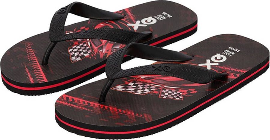 XQ Footwear teenslippers slippers jongens racewagen