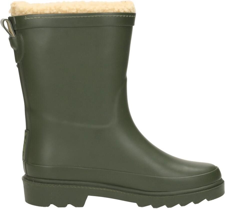 XQ Footwear Kids Rubber Rain Boots Fur Kinderlaarzen groen