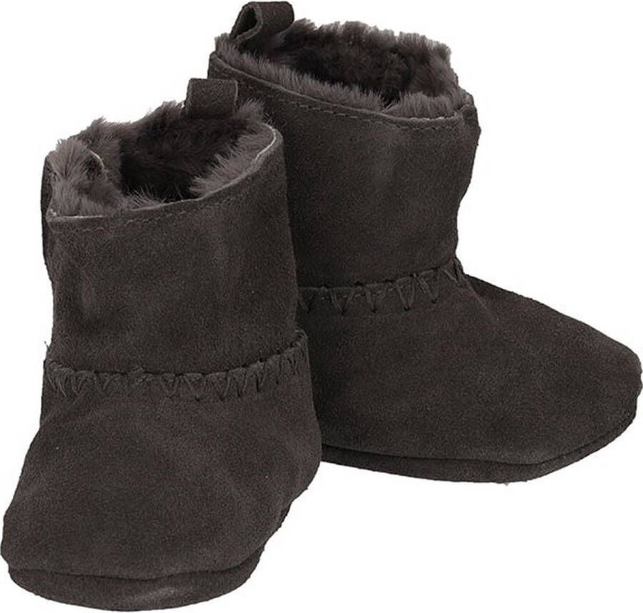XQ Footwear Leren Baby Schoentjes -Booties Antraciet 6 12 maanden - Foto 3