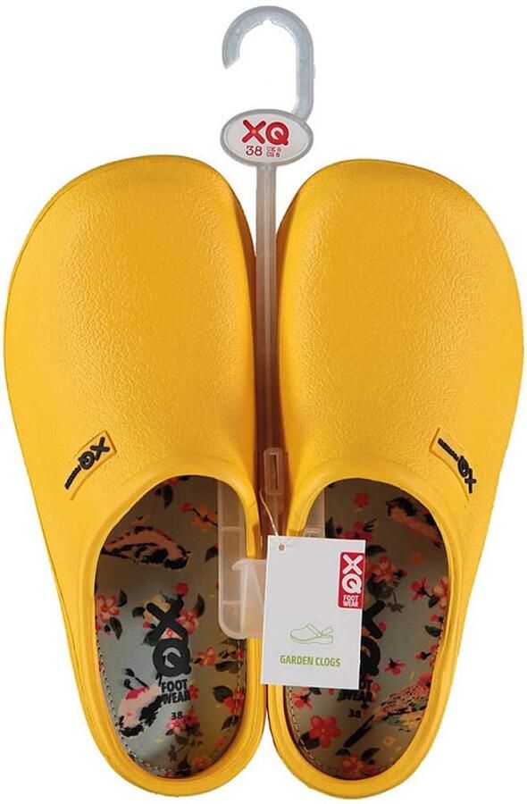 XQ Footwear XQ dames tuinklomp clog garden geel uni