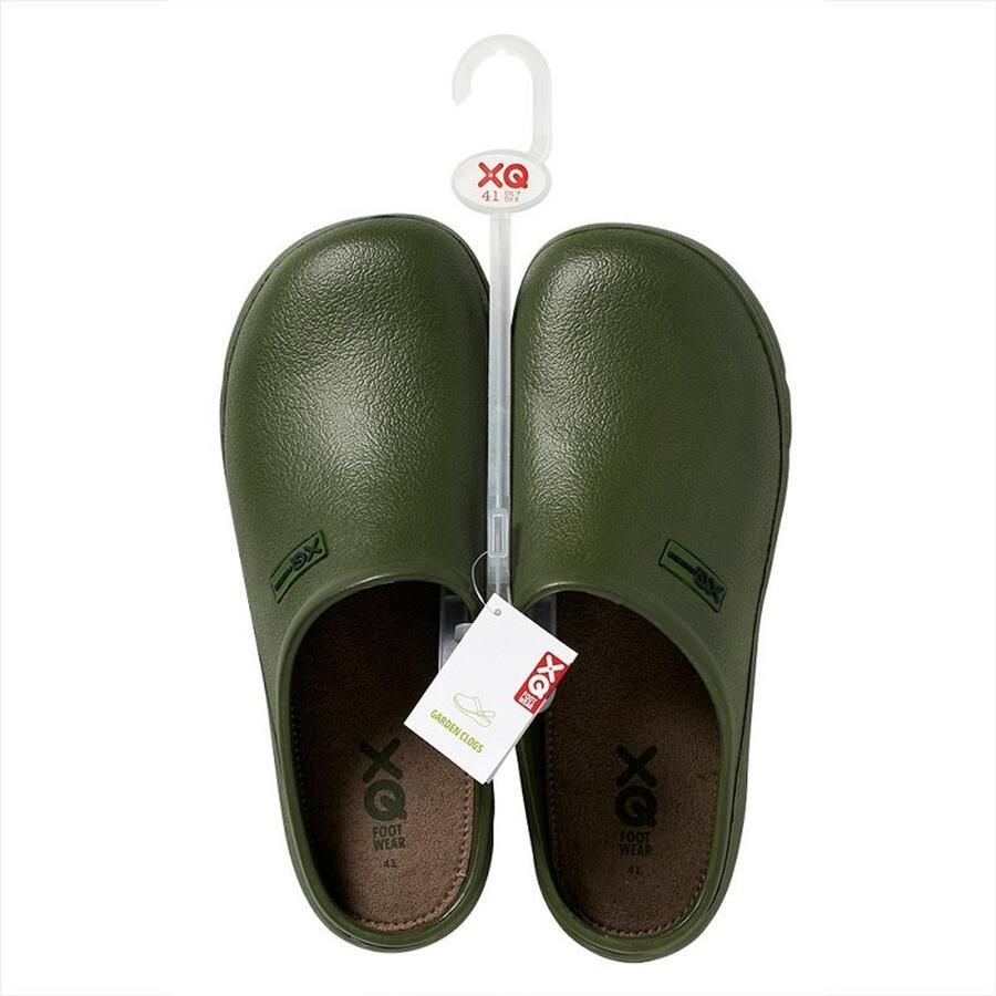 XQ Footwear XQ heren tuinklomp cloqs groen uni