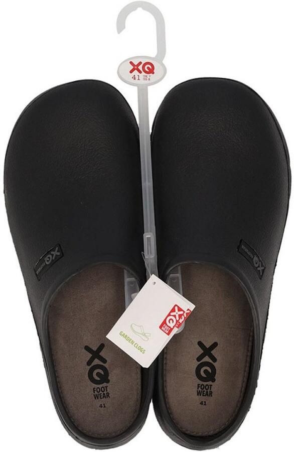 XQ Footwear XQ heren tuinklomp cloqs zwart uni