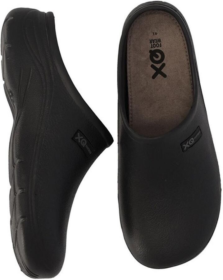 XQ Footwear XQ heren tuinklomp cloqs zwart uni