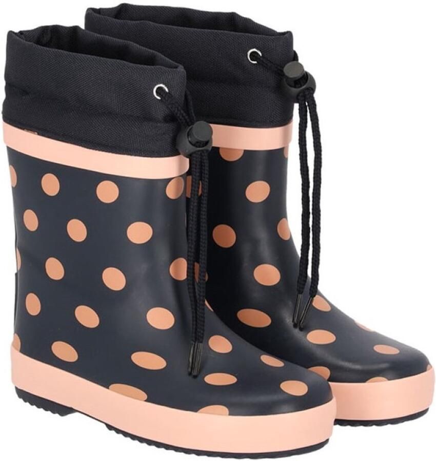 XQ Footwear Xqboots Meisjeslaars Gevoerd Stip Marine Laarzen