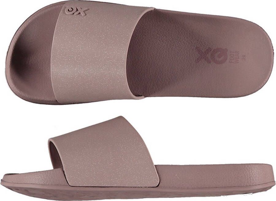 XQ Footwear XQ Slippers Dames Fashion Rose Badslippers dames Gevormd voetbed