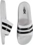 XQ Footwear XQ Slippers Heren Stripes Wit Zwart Badslippers heren - Thumbnail 2