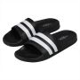 XQ Footwear XQ Slippers Heren Stripes Zwart Wit Badslippers heren - Thumbnail 1