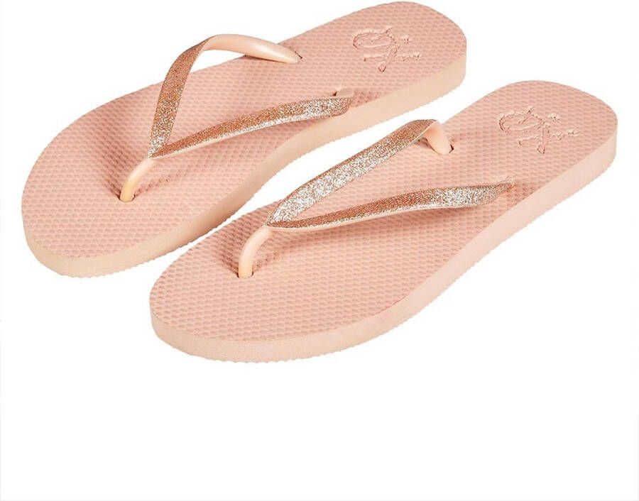 XQ Footwear XQ Teenslippers Dames Glitter Roze Flip Flops dames