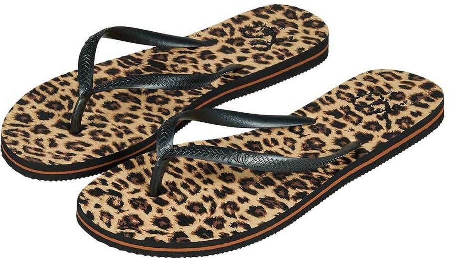 XQ Footwear XQ Teenslippers Dames Panterprint Flip Flops dames