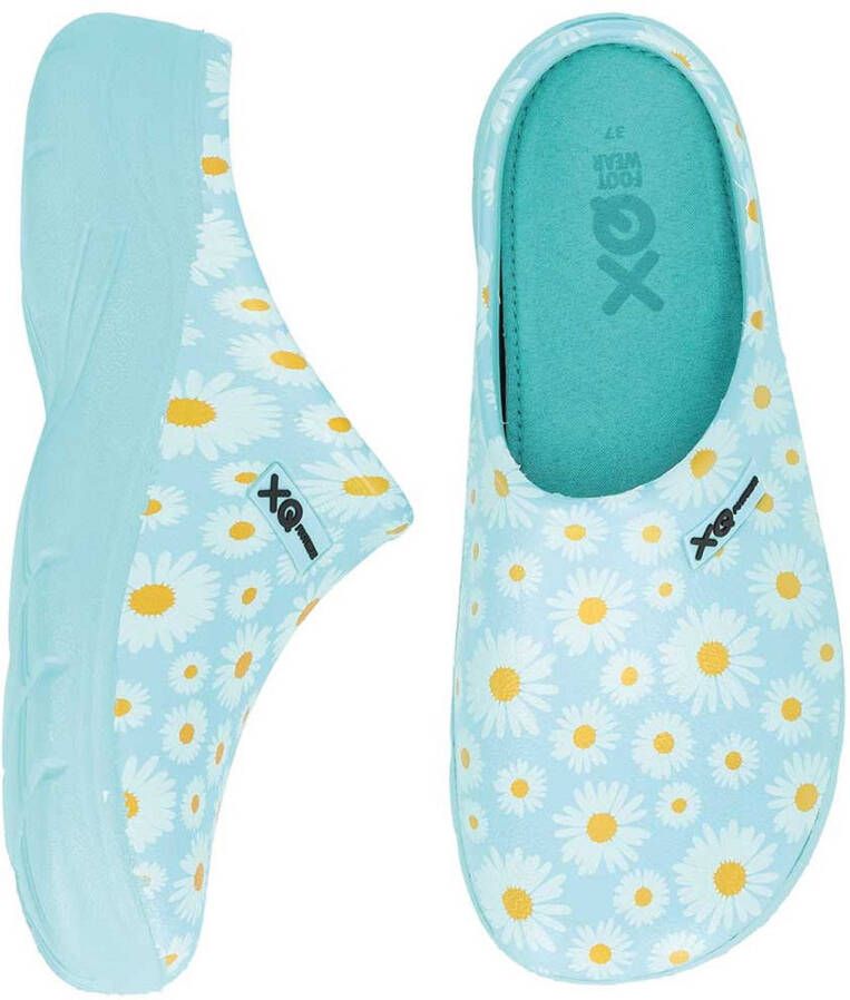 XQ Footwear xq tuinklomp dames aqua margriet print