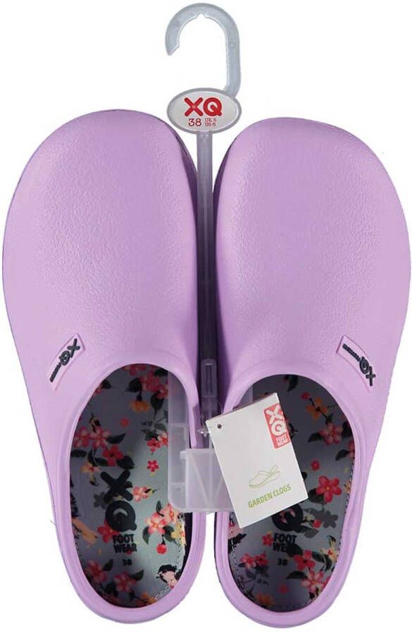 XQ Footwear XQ Tuinklomp dames lila uni rubber