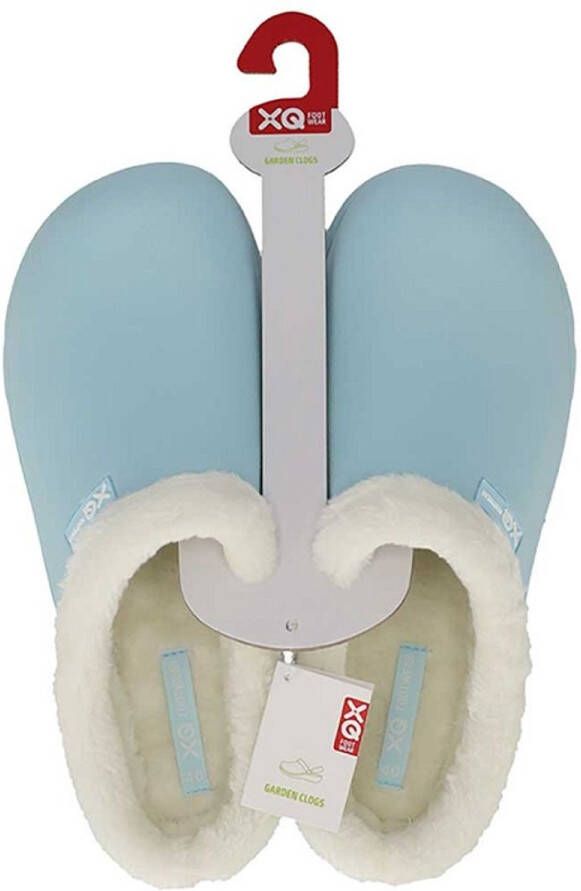 XQ Footwear XQ tuinklompen dames blue uni met bont