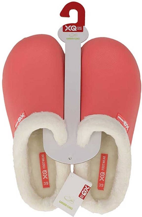 XQ Footwear XQ tuinklompen dames coral uni met bont