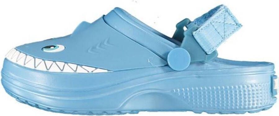 XQ Gardenwear Tuinklompen Haai Junior Rubber Blauw