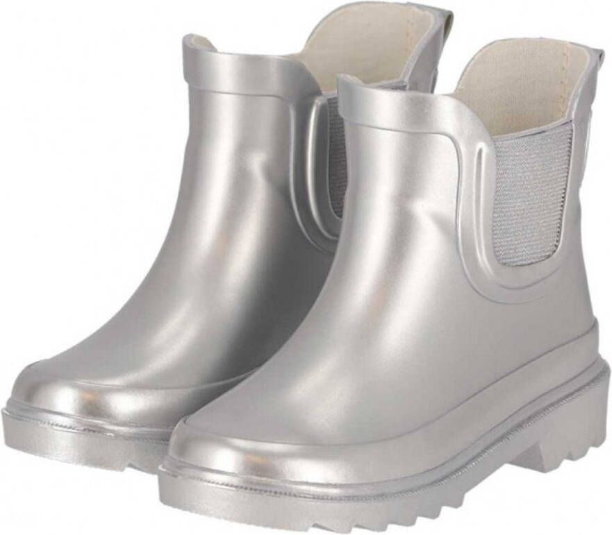 XQ KIDS PLAIN CHELSEA RUBBER RAINBOOTS metallic Silver