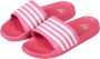 XQ Footwear XQ Slippers Dames Stripes Fuchsia Badslippers dames Gevormd voetbed - Thumbnail 2
