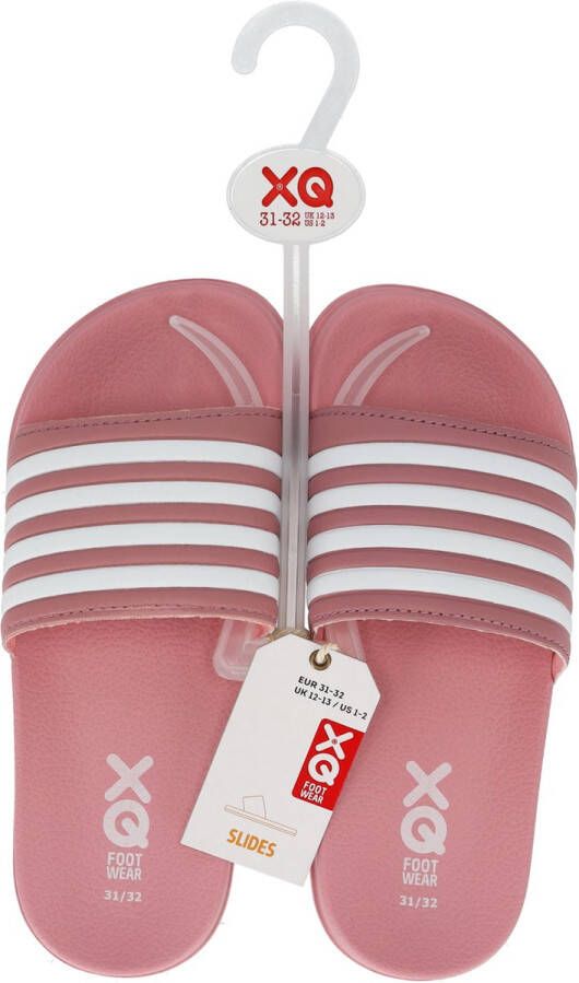 XQ Footwear Slippers Kinderen Unisex Junior Roze Wit Slippers Slippers Badslippers kinderen